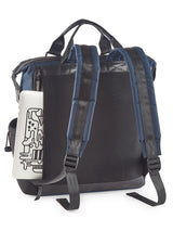 ERIK: Water Resistant Cordura Unisex Laptop Backpack with Genuine Leather Details
